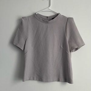ASTR Light Gray Botton Back Blouse